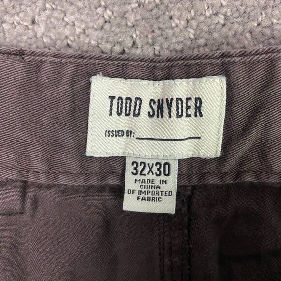 Todd Snyder Pants Men's 32 x 30 Fits 32 x 29 Brown Doubl Knee Workwear Pleated - Picture 6 of 12